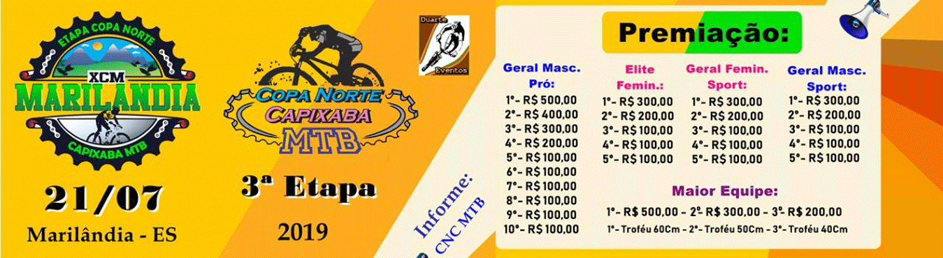 COPA NORTE CAPIXABA DE MTB 2019 - MARILANDIA